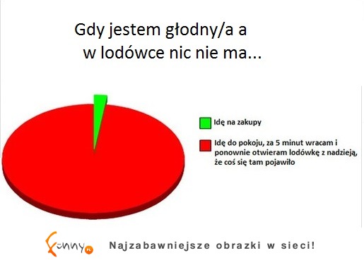 Kiedy jestem głodny, a w lodówce nic nie ma wtedy... ;D