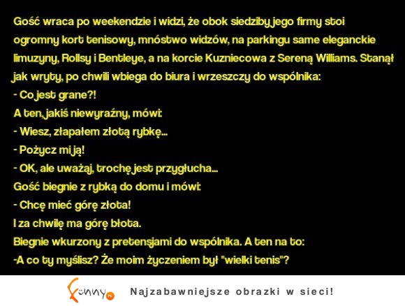 Haha zobacz co się wydarzy, jeśli spotkasz przygłuchą złotą rybkę! :D