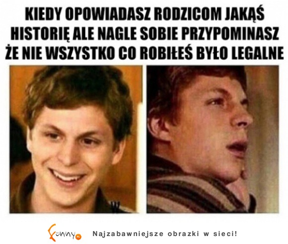 gdy opowiadasz rodzicom jakąś historię