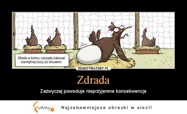 Zobacz jakie są konsekwencje zdrady! Tu były bardzo dotkliwe!