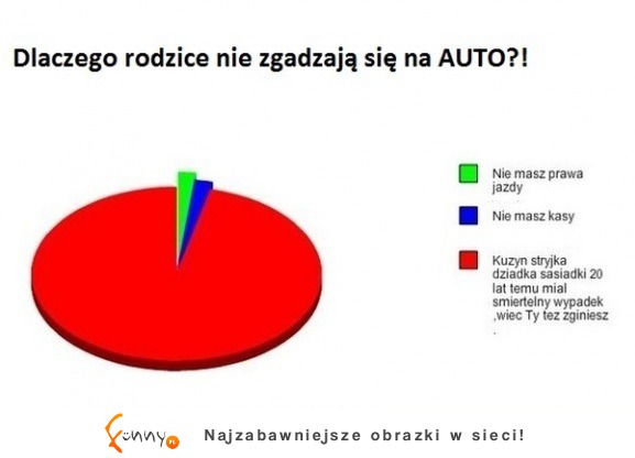 Dlaczego rodzice nie godzą się na auto