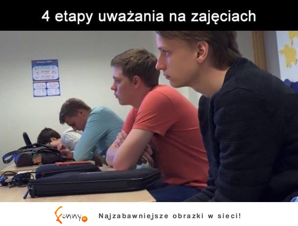 4 etapy uważania na zajęciach