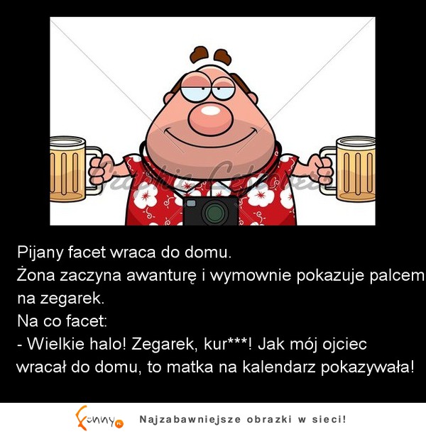 Pijany facet wraca do domu! NAGLE żona zaczyna robić mu awanturę! ZOBACZ jaką ma wymówkę :D