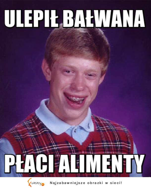 Ulepił bałwana