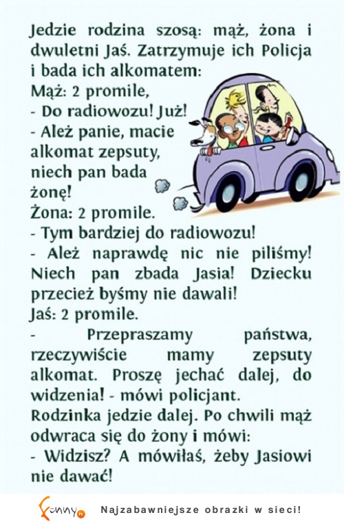 Policja miała zepsuty alkomat, a ten facet na to...HAHA MOCNE!