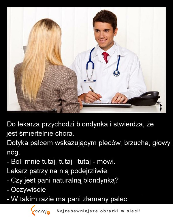 Blondynka u lekarza... :D