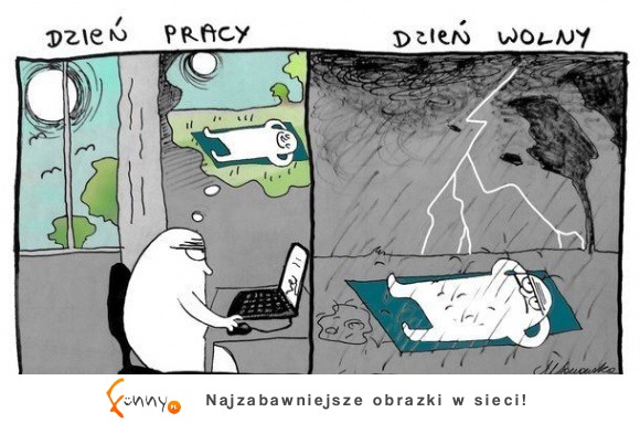 Jakie to prawdziwe! Dzień w pracy vs wolne xD