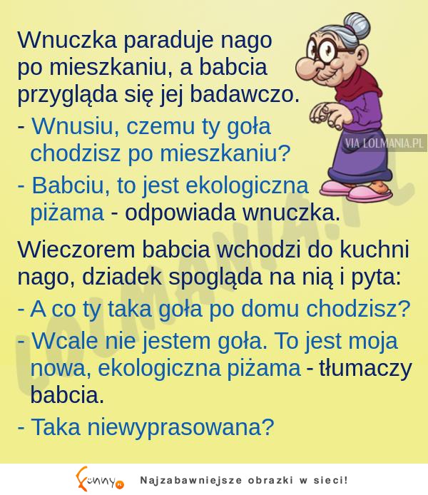 Babcia chciała spać NAGO! Zobacz reakcję dziadka XD