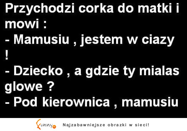 Mamo jestem w ciąży