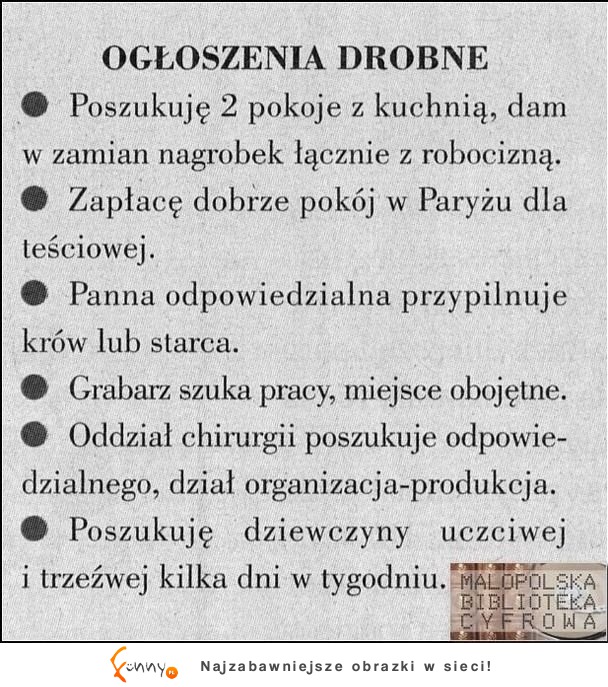 Stare ogłoszenia