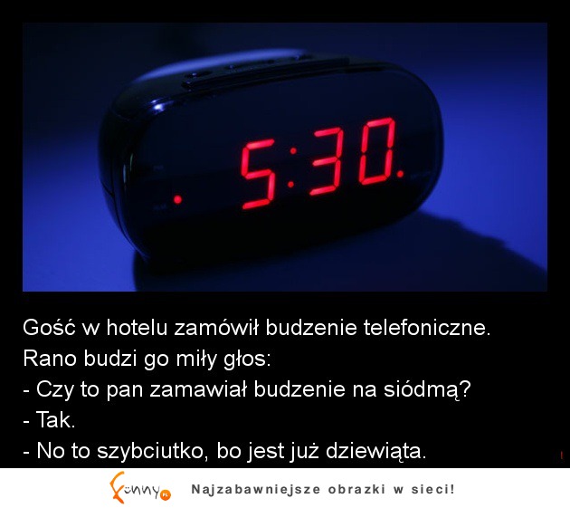 Gość w hotelu zamówił budzenie telefoniczne! ZOBACZ jak to się skończyło :D