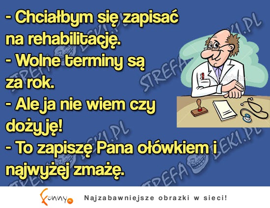 Facet chce sie zapisać na rehabilitacje! ZOBACZ co mu powiedzieli!