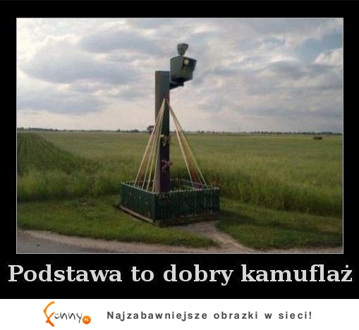 Zobacz jak ukrywają fotoradar! Dobry kamuflaż, tylko czy to nie przesada?