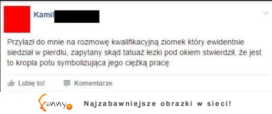 ewidentnie siedział