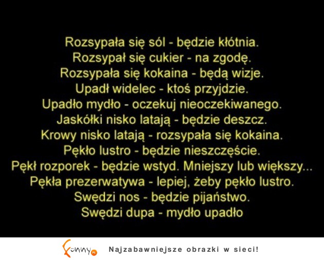 Dziwne polskie przesądy... ;)