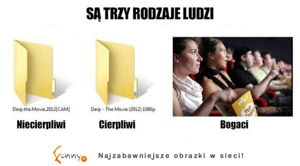 Trzy rodzaje ludzi oglądających filmy :D