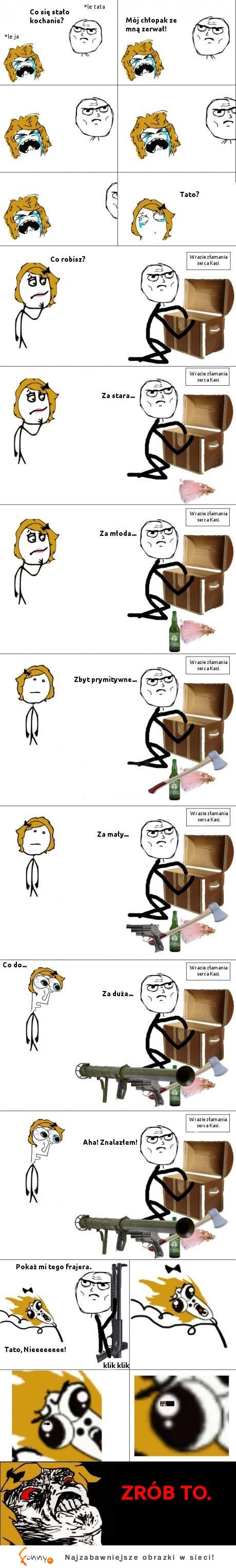 haha zobacz jak prawdziwy ojciec reaguje na złamane serce córki <3 twój tez by to zrobił?