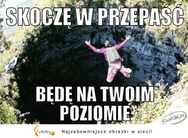 Skocze w przepaść