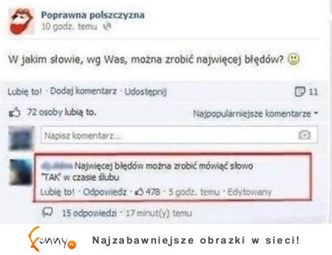 Najwięcej błędów