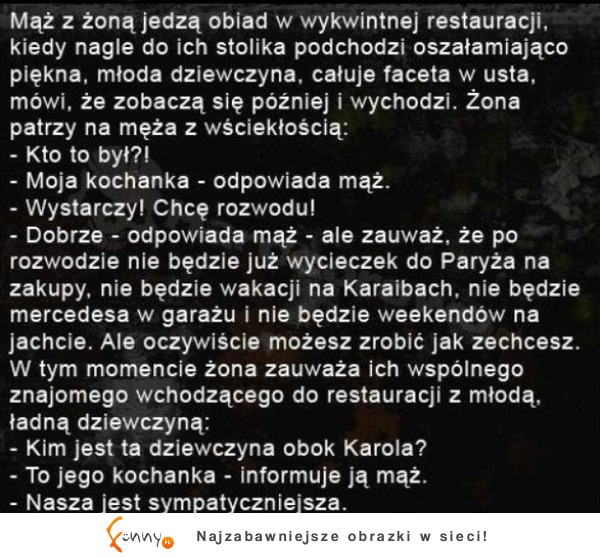 Mąż z żoną jedzą obiad w WYKWINTNEJ restauracji. ZOBACZ co się wydarzyło :D