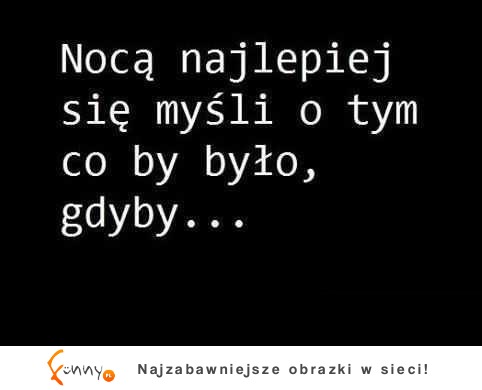 Nocą ...