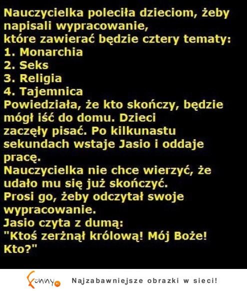 Wypracowanie w szkole :)