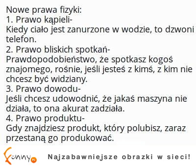 Nowe prawa fizyki :)