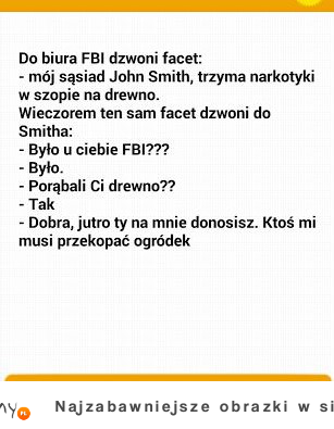 Facet doniósł na sąsiada! Tego sie nie spodziewał!