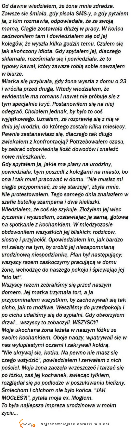 ŁAŁ :O Najlepszy sposób na ukaranie niewiernej żony! Załatwił ją że koniec XD