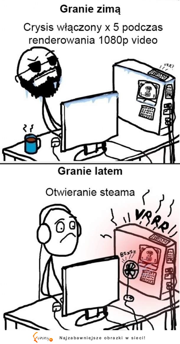 Graie latem VS granie zimą - prawda!