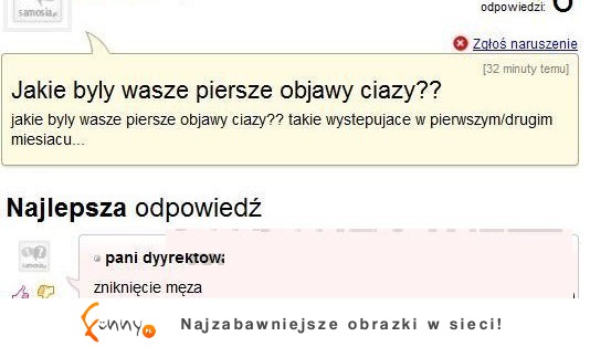 Jakie były wsze pierwsze objawy ciąży? HaHa :D