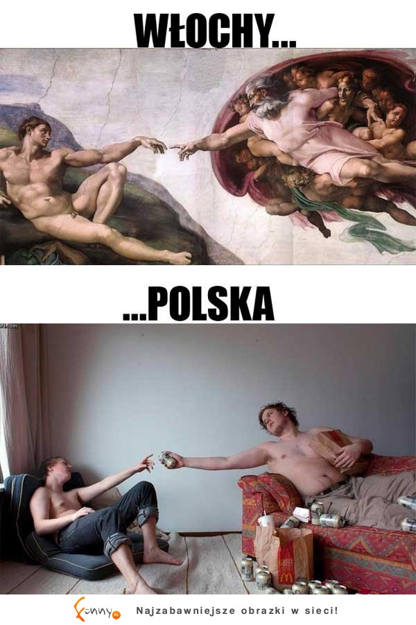 Różnica między Włochami a Polską ;D Prawie to samo! ;)