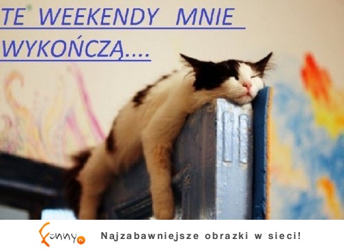 Te WEEKENDY mnie wykończą... ;D