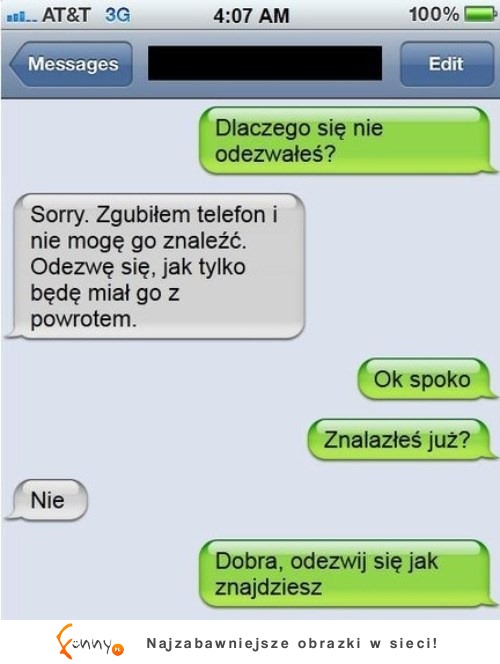 Dalczego się nie odzywałeś