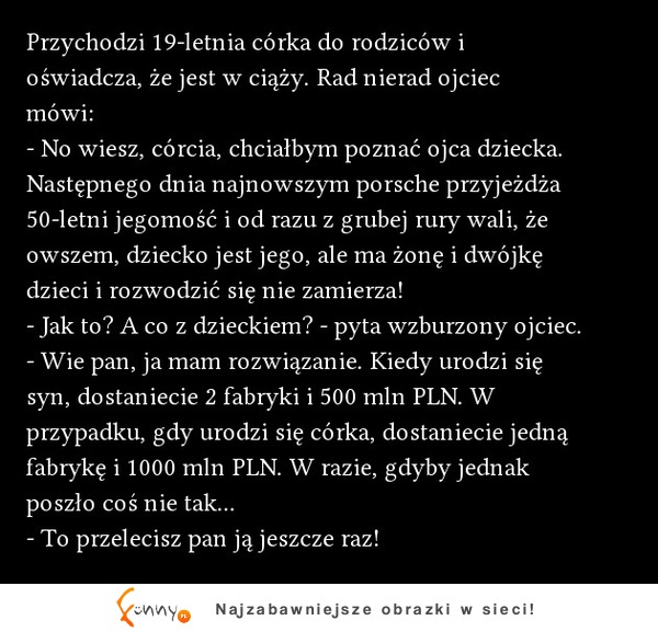 Przychodzi 19-letnia córka do rodziców i oświadcza  że jest w ciąży. ZOBACZ reakcję ojca! :-)