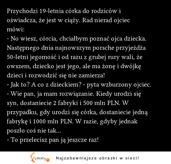 Przychodzi 19-letnia córka do rodziców i oświadcza  że jest w ciąży. ZOBACZ reakcję ojca! :-)