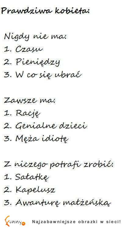 prawdziwa kobieta