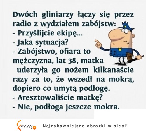 Policjanci maja trudną sytuację. Wzywaja posiłki i... HAHAH!