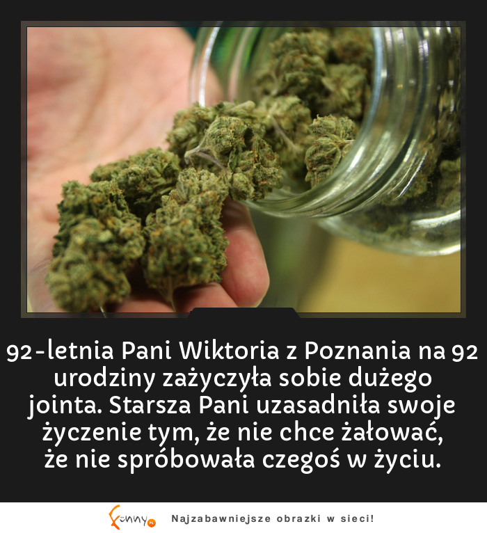 92-letnia Pani Wiktoria z Poznania na 92 urodziny zażyczyła sobie...