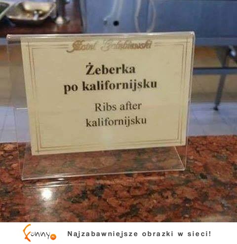 żeberka po kalifornijsku