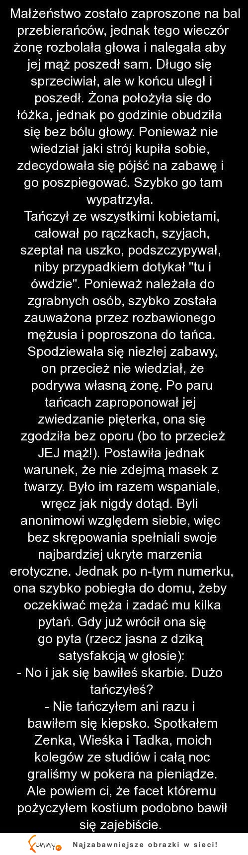 Niby małe oszustweko a małżeństwo zrujnowane :D