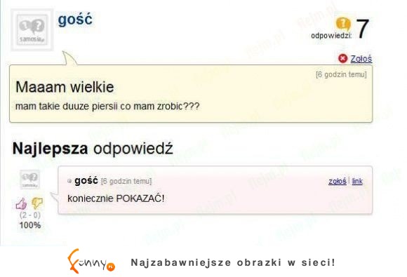 Ma problem z dużymi PIERSIAMI! Zobacz co jej doradzili na forum!