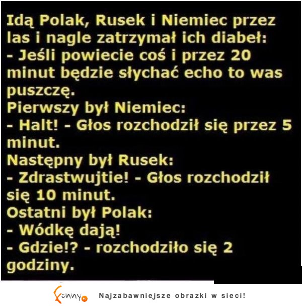 Idzie Polak, Niemiec i Rusek... HAHA Polak jak zwykle okazał się mistrzem!