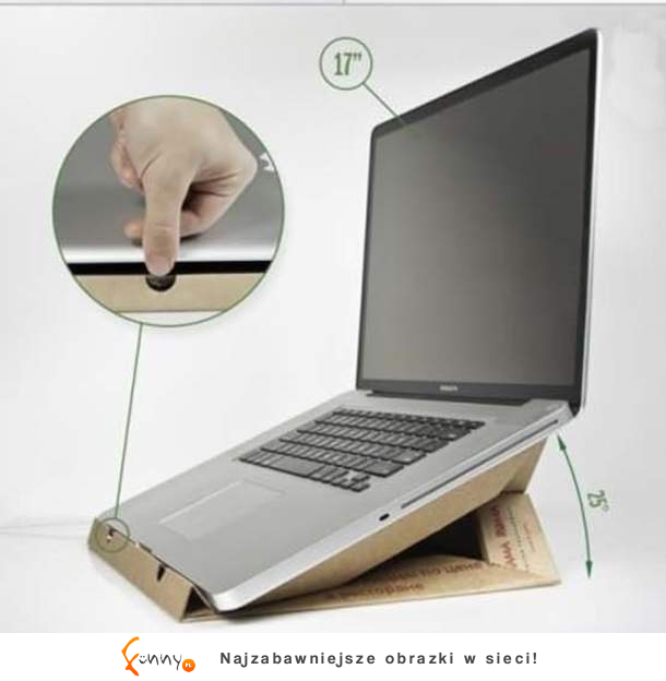 Podstawka pod laptopa z pudełka po pizzy - zobacz jak zrobić! ;)