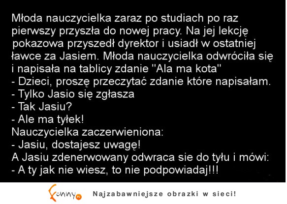 Młoda nauczycielka :D