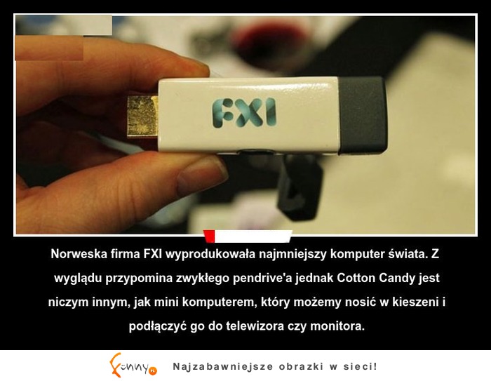 Komputer wielkości pendrive! Tego jeszcze nie grali :D