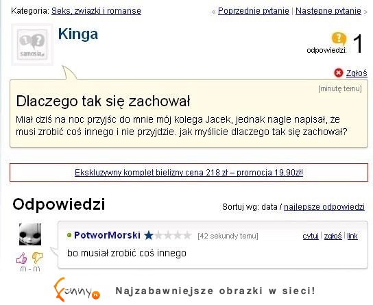 Kinga nie wie DLACZEGO jej KOLEGA tak się ZACHOWAŁ! To straszne! :D