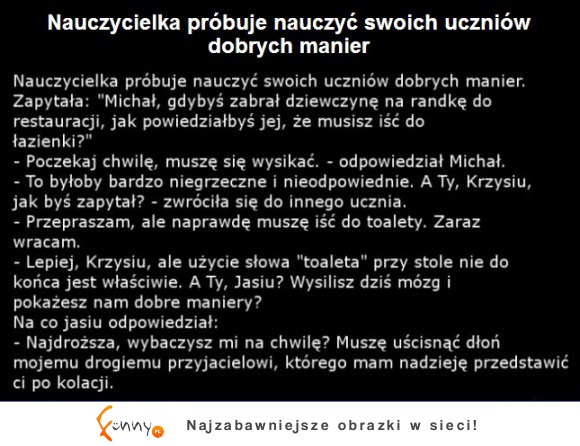 Czegoś się nauczył :D