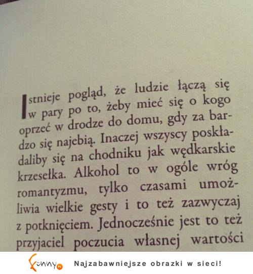 Przez alkohol