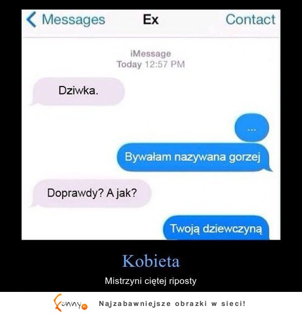 Dostała SMS od swojego EX! Zobacz jak mu pojechała po AMBICJI! Dobra jest! :D